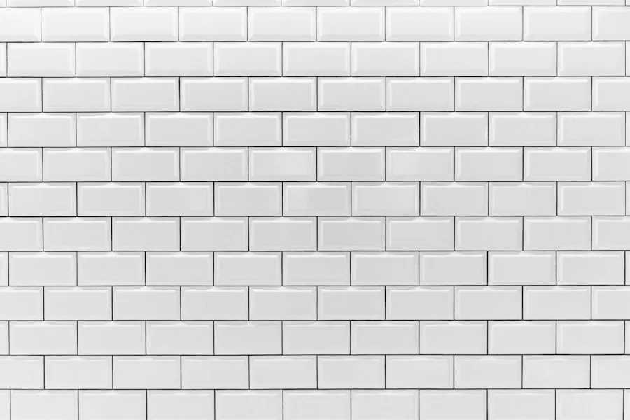 White subway tile wall